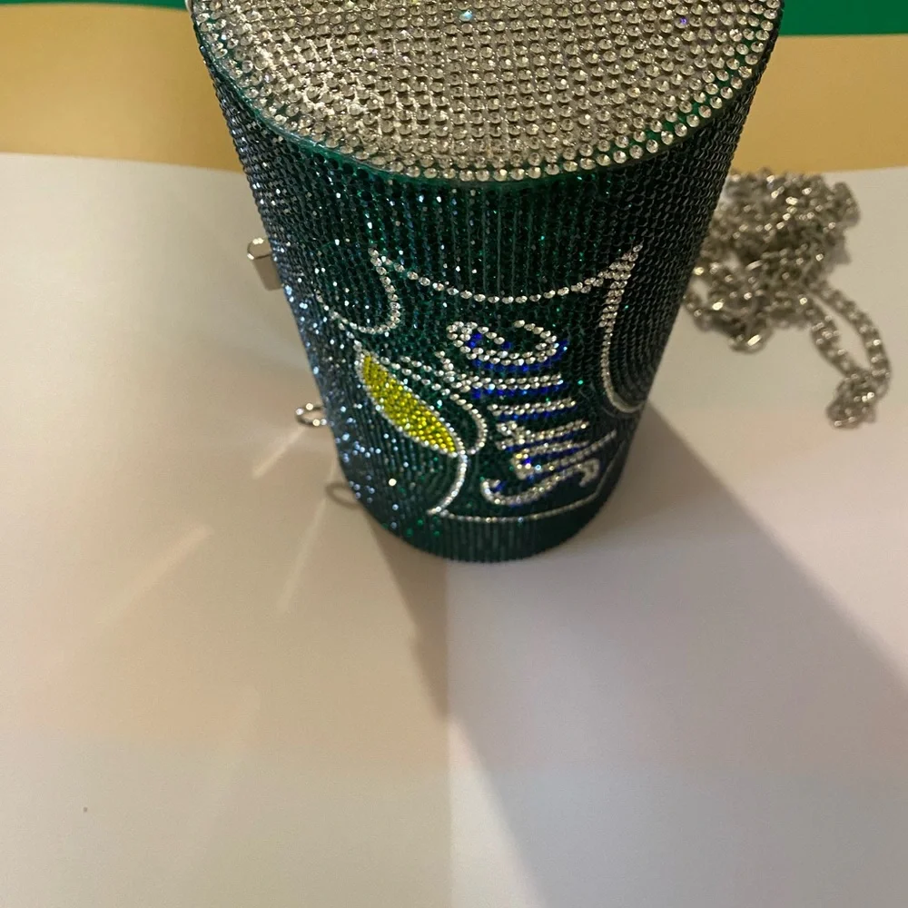 Green and yellow sprite crystal purse it so sparkly - Picture 5 of 5